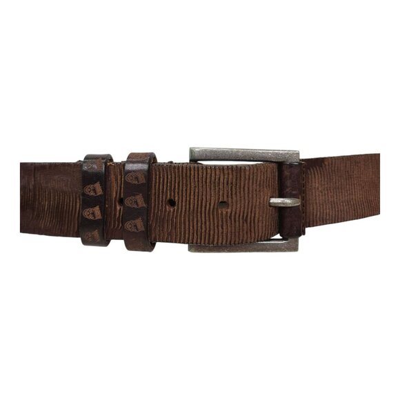 Robert Graham Mens Genuine Italian Leather Belt 36/90 Brown 44" Long 1 1/2" Wide - Picture 2 of 14
